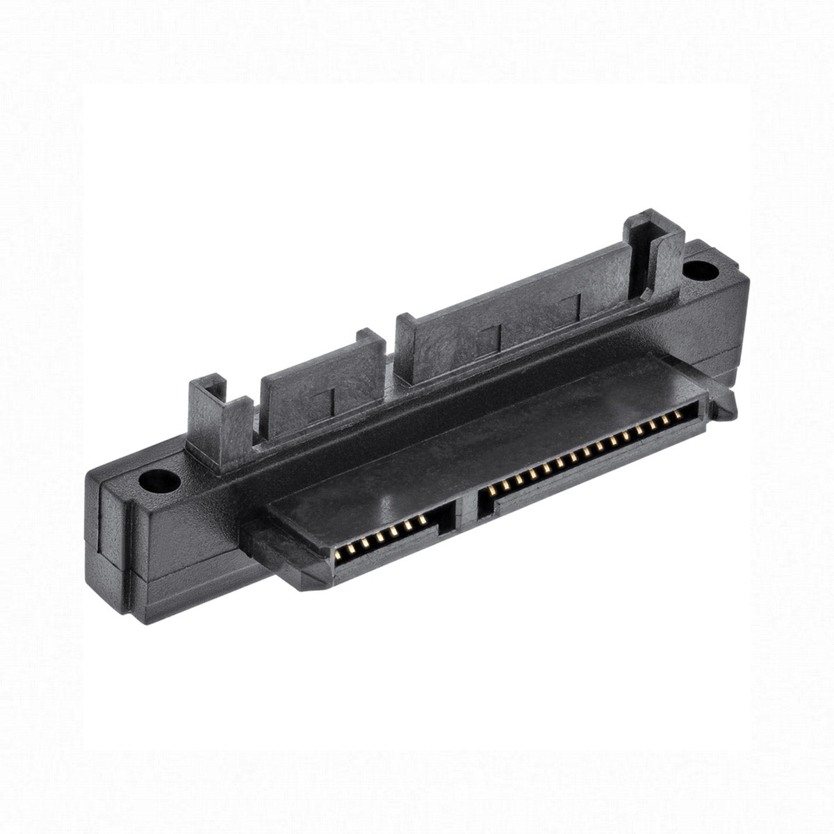 90 Degree Down Angled SATA 22Pin 7+15 Male to SATA 22P Female Extension Convertor Adapter SA-121-DN