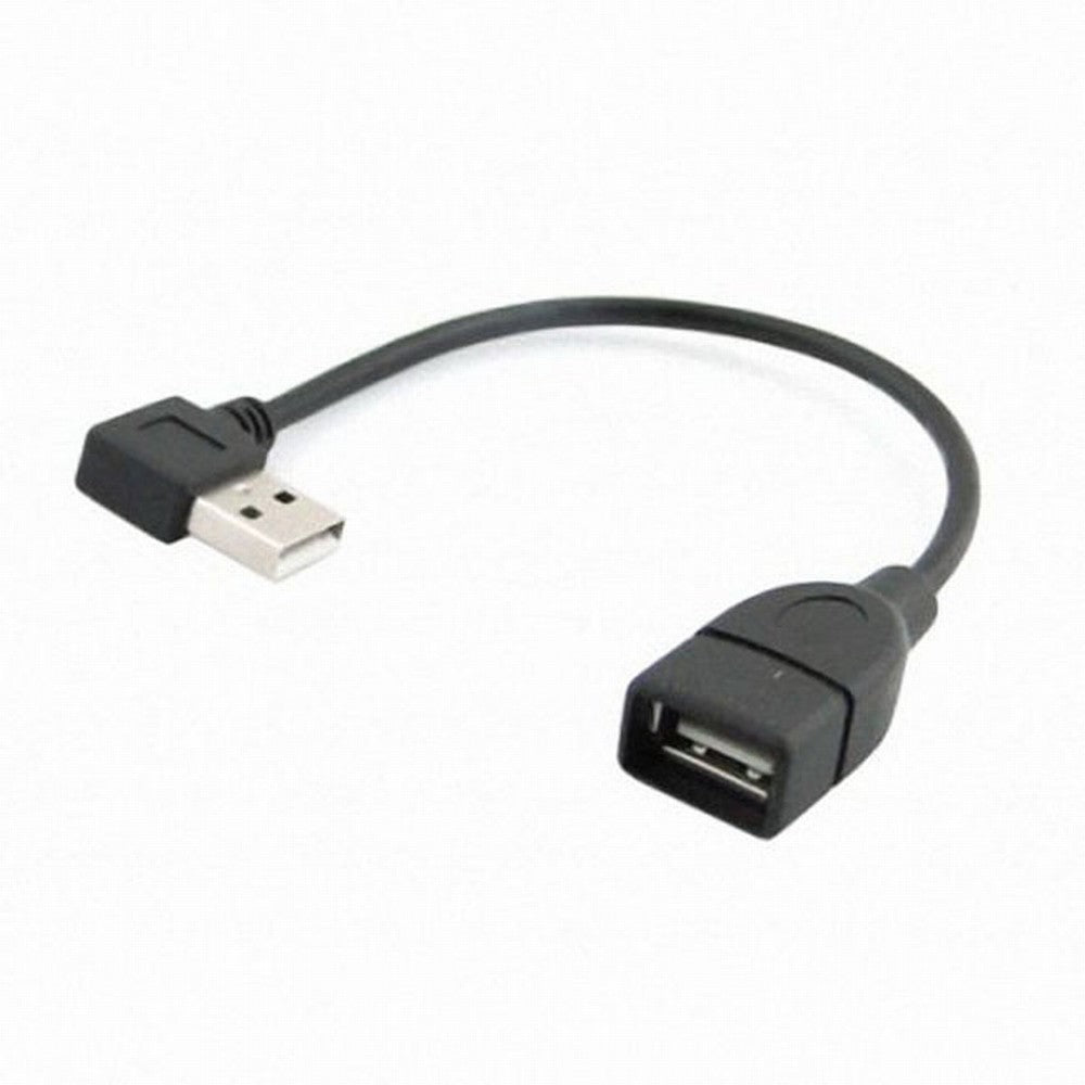 90D Left Angled Type USB 2.0 A Male to USB Female M/F Extension Cable CC-U2-002-LE