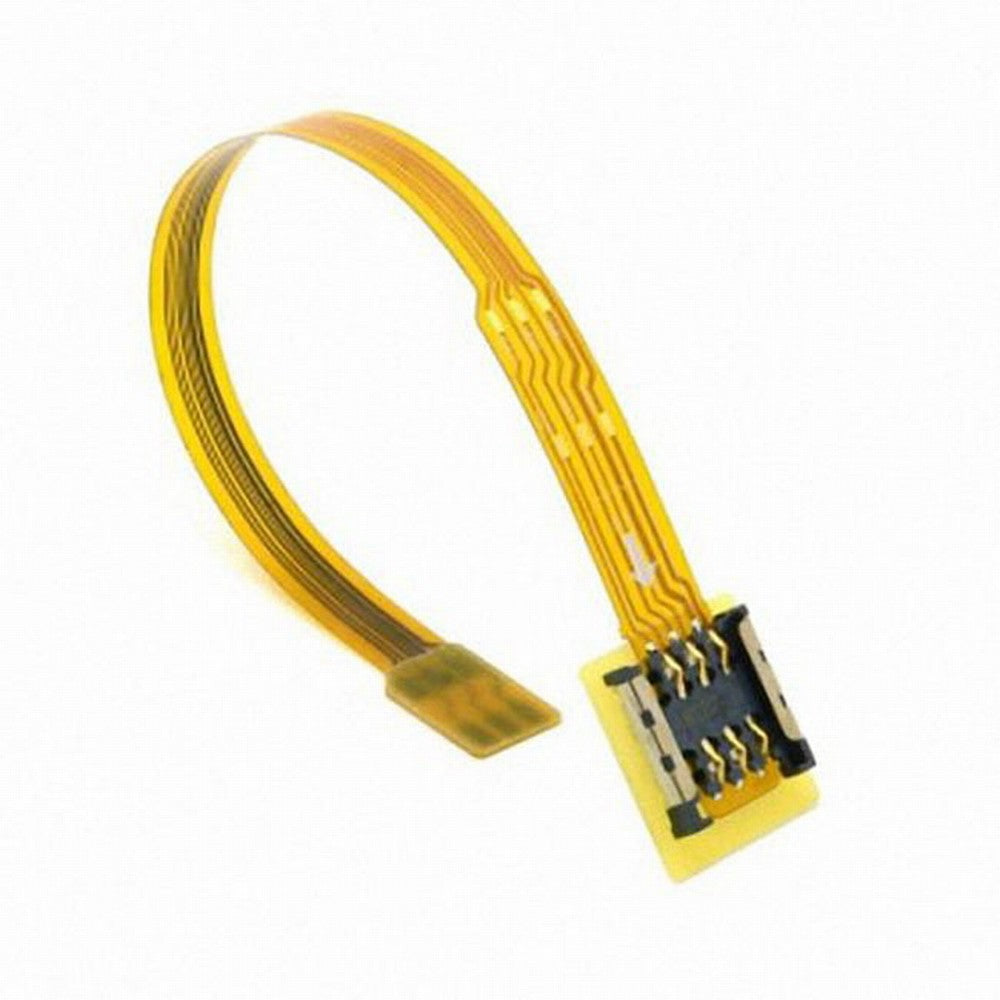 Micro SIM Card to Nano SIM Kit Male to Female Extension Soft Flat FPC Cable Extender 10cm EP-083