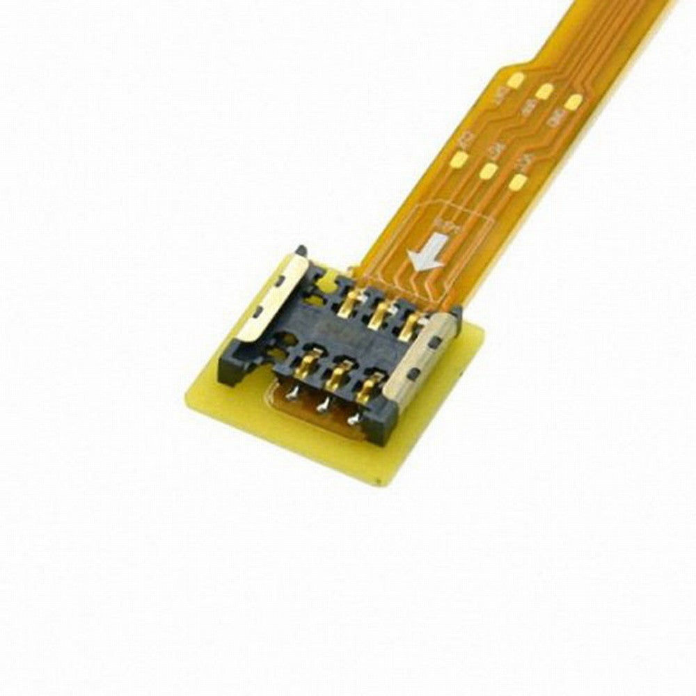 Micro SIM Card to Nano SIM Kit Male to Female Extension Soft Flat FPC Cable Extender 10cm EP-083