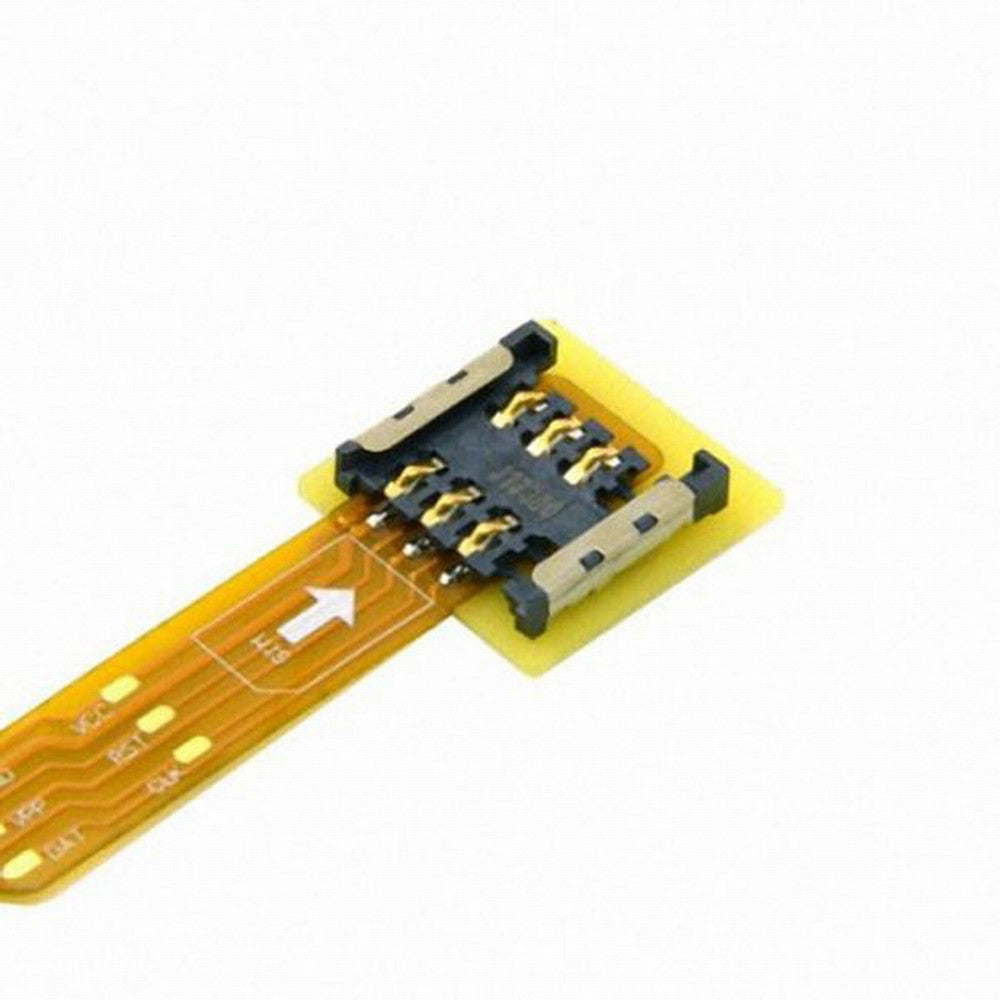 Micro SIM Card to Nano SIM Kit Male to Female Extension Soft Flat FPC Cable Extender 10cm EP-083