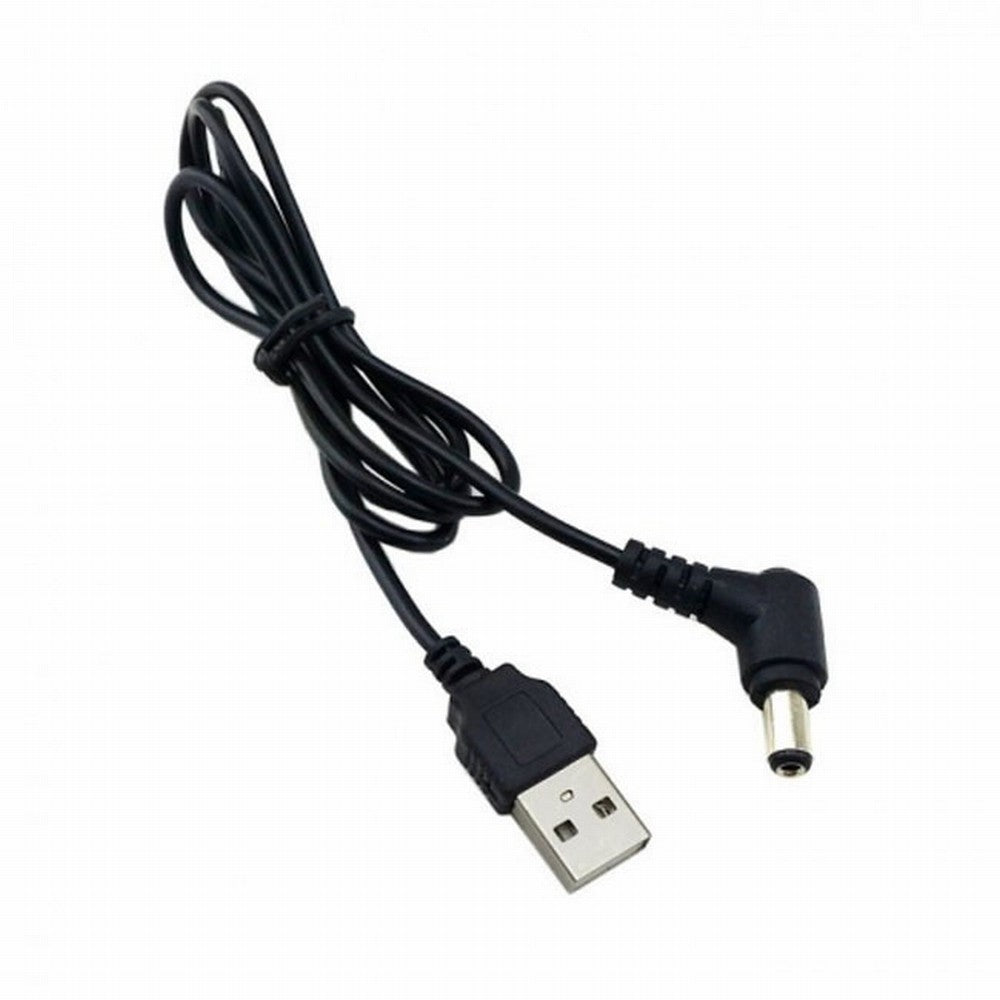 USB 2.0 A Type Male to Right Angled 90 Degree 5.5 x 2.5mm DC 5V Power Plug Barrel Connector Charge Cable U2-154-RI