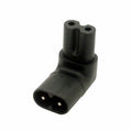 Figure 8 IEC 320 C7 to C8 90 Degree Up Down Angled Right Angle AC Power Adapter Extension PW-038