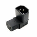 IEC Male C14 to Up Direction Right Angled 90 Degree IEC Female C13 Power Extension Adapter AC Convertor PW-031-UP