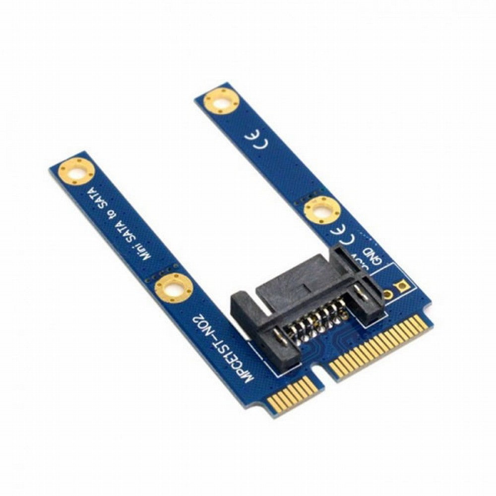 50mm Mini PCI-E mSATA SSD to Flat SATA 7pin Hard Disk Drive PCBA Extension Adapter SA-090