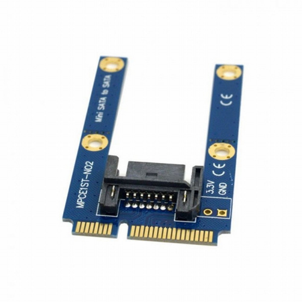 50mm Mini PCI-E mSATA SSD to Flat SATA 7pin Hard Disk Drive PCBA Extension Adapter SA-090