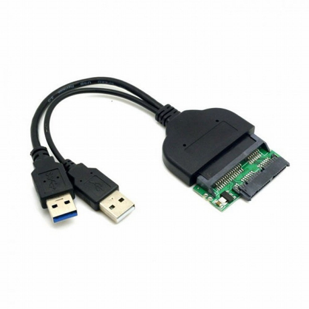1set USB 3.0 to SATA 22Pin SATA to Micro SATA Adapter for 1.8" 2.5" Hard Disk Driver With Extral USB Power Cable U3-067+SA-076