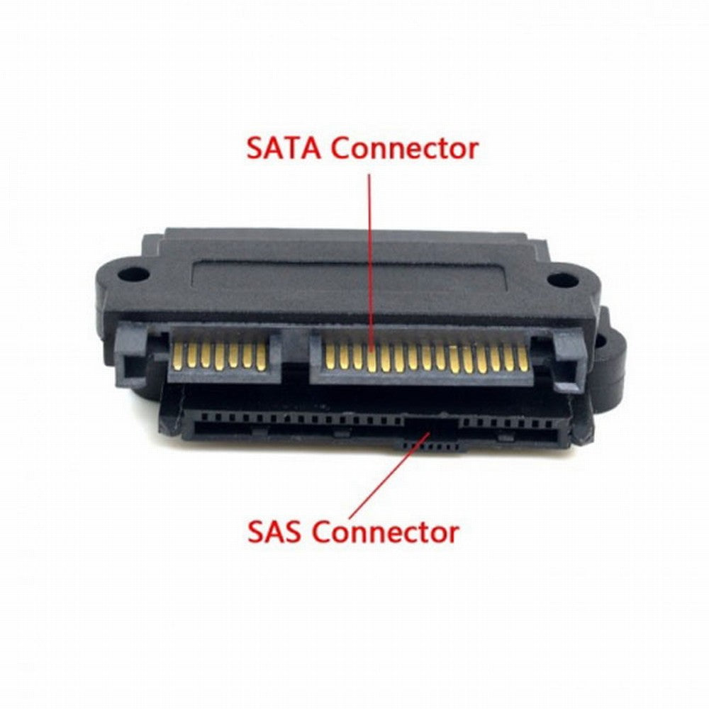 SFF-8482 SAS 22 Pin to 7 Pin + 15 Pin SATA Hard Disk Drive Raid Adapter with 15 Pin Power Port SF-092