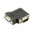Vertical Flat Right Angled 90 Degree VGA SVGA Male To Female extension Adapter BK DB-002-RI