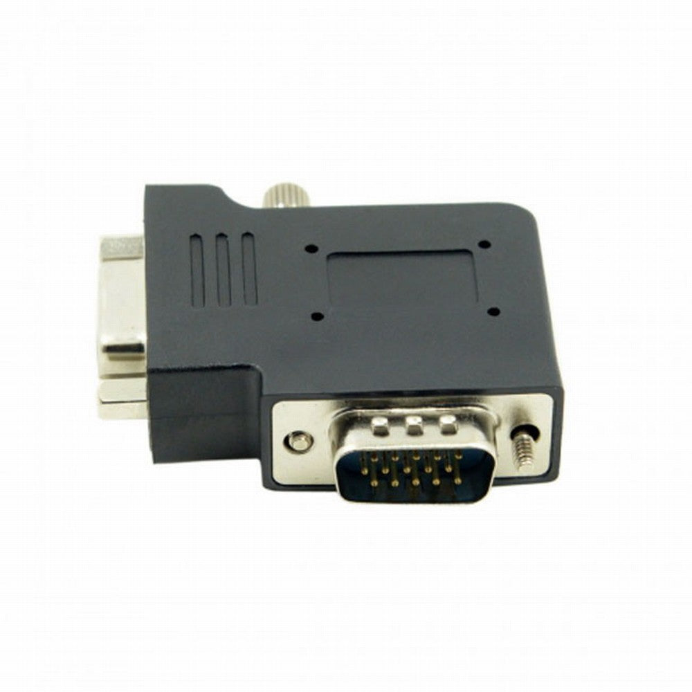 Vertical Flat Right Angled 90 Degree VGA SVGA Male To Female extension Adapter BK DB-002-RI