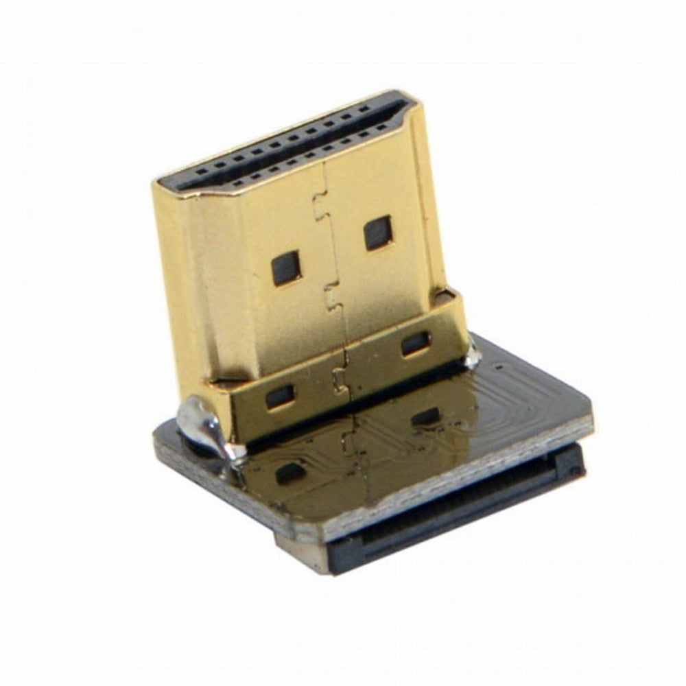 CYFPVHDMI HDMI Type A Male Connector Down Angled 90 Degree for FPV HDTV Multicopter Aerial Photography CN-018-DN