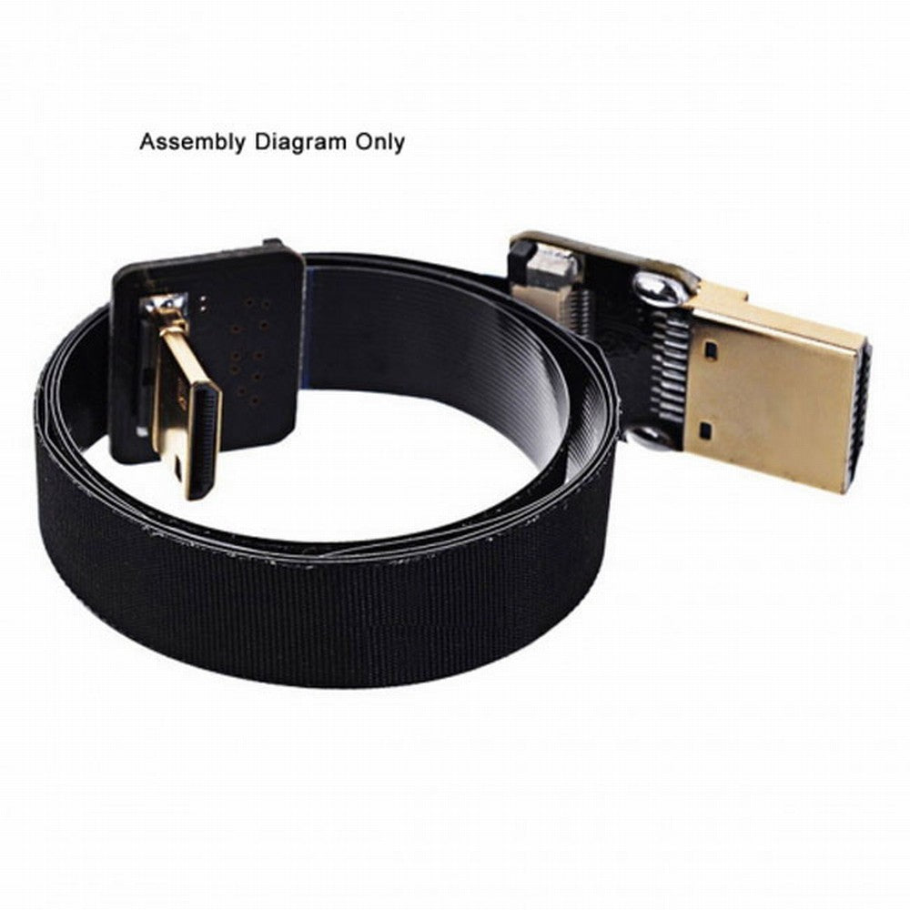 CYFPVHDMI HDMI Type A Male Connector Down Angled 90 Degree for FPV HDTV Multicopter Aerial Photography CN-018-DN