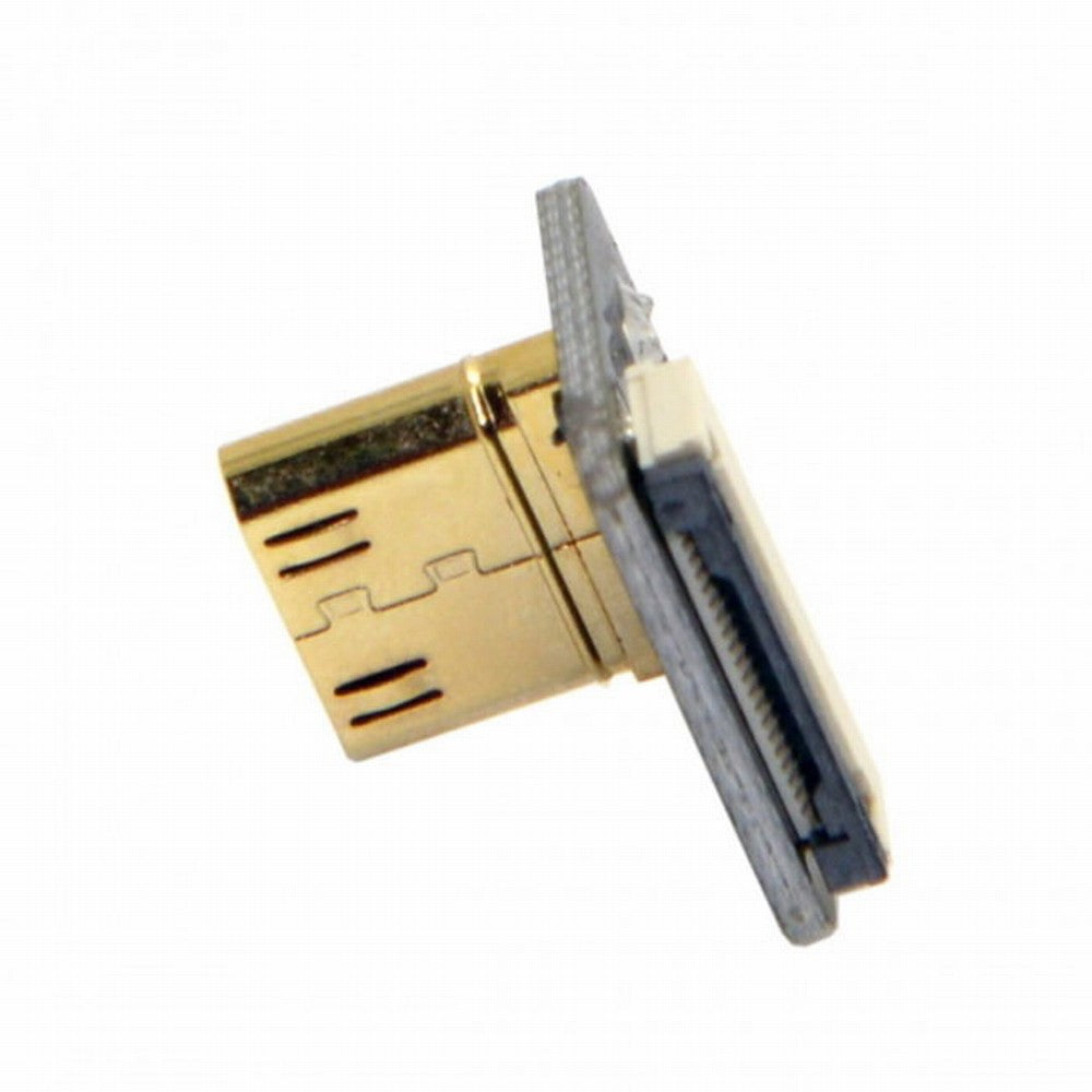 CYFPVHDMI Mini HDMI Type C Male Connector Down Angled 90 Degree for FPV HDTV Multicopter Aerial Photography CN-017-DN