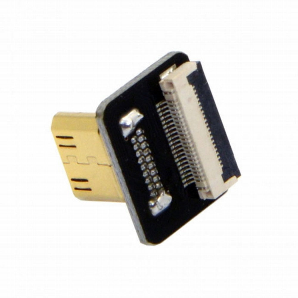 CYFPVHDMI Mini HDMI Type C Male Connector Up Angled 90 Degree for FPV HDTV Multicopter Aerial Photography CN-017-UP