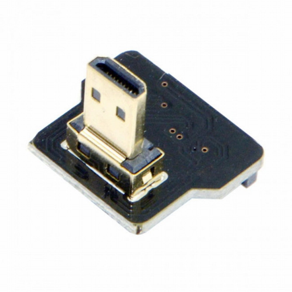 CYFPVHDMI Micro HDMI Type D Male Down Angled 90 Degree for FPV HDTV Multicopter Aerial Photography CN-020-DN