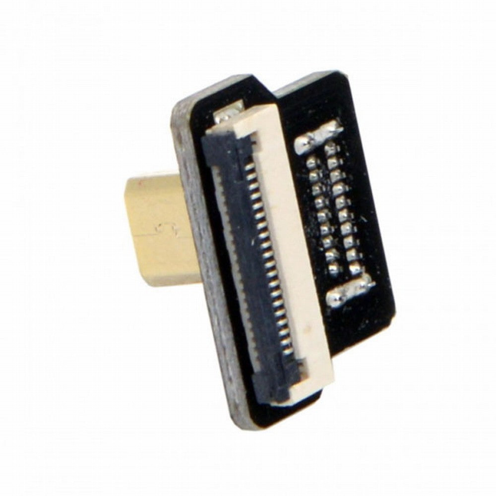 CYFPVHDMI Micro HDMI Type D Male Down Angled 90 Degree for FPV HDTV Multicopter Aerial Photography CN-020-DN