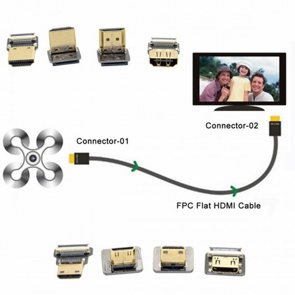 CYFPVHDMI Micro HDMI Type D Female Connector Socket for FPV HDTV Multicopter Aerial Photography CN-020-FE