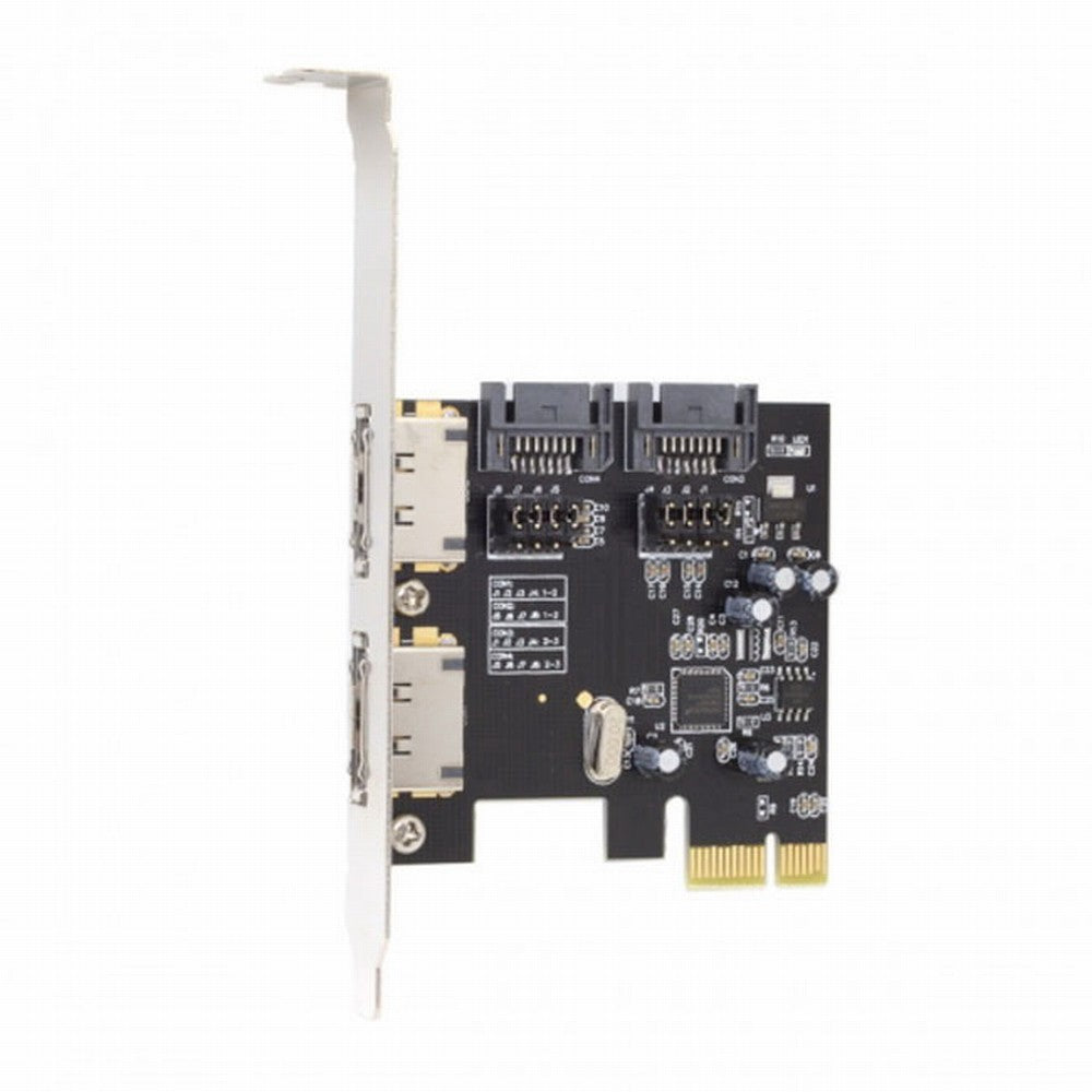 PCI-E To 4 Ports SATA 3.0 ESATA PCIE SATA3 6Gbps Expansion Card PCI-E Adapter SA-078
