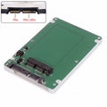 1.8" Micro SATA 16pin SSD to 2.5" SATA 22pin 7+15 hard disk case Enclosure White 7mm height SA-098