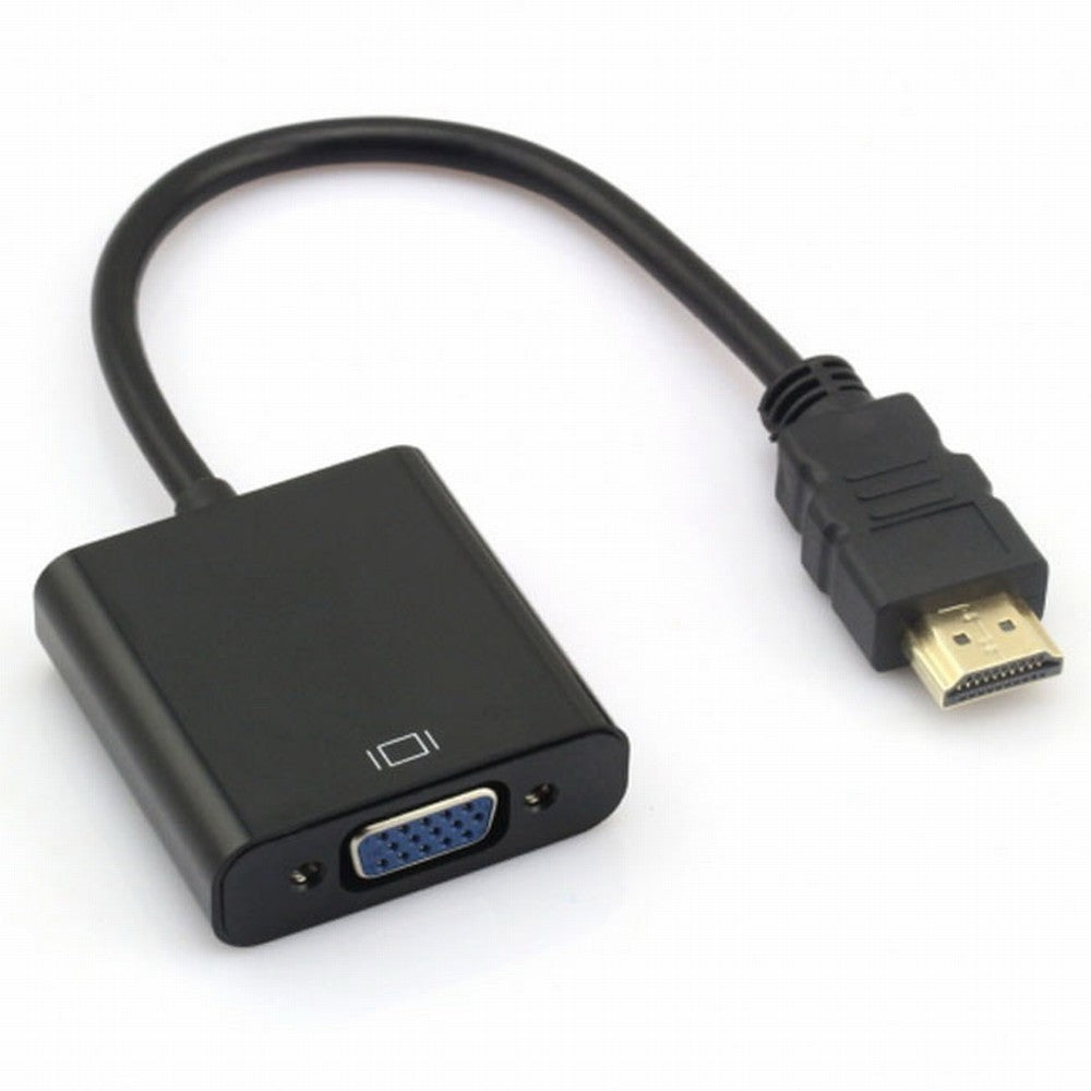 hdmi input to VGA female output projectors monitors adapter PC Laptop Black HD-057