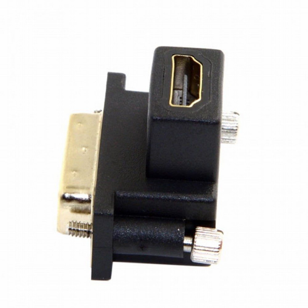 90 Degree Down Angled DVI Male to HDMI Female Adapter for Computer HDTV Graphics Card DB-041-DN