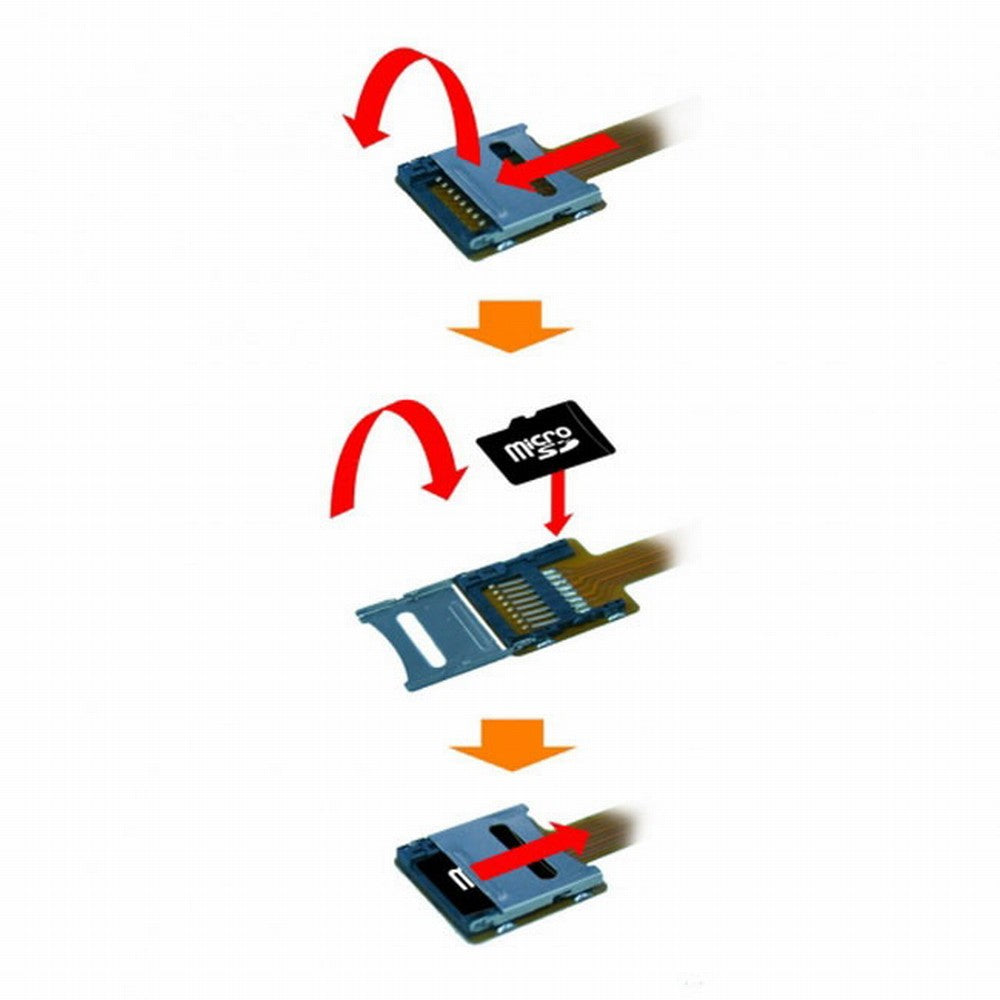 Micro SD TF Memory Card Kit Male to Female Extension Soft Flat FPC Cable Extender 10cm EP-077