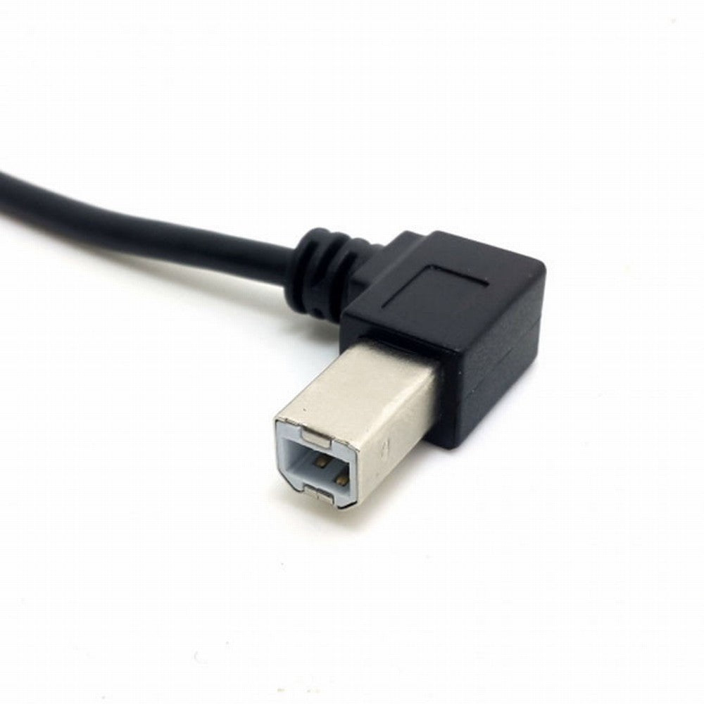 Right Angled USB 2.0 A Male - B Male Printer Scanner 90 Degree Cable 50cm 100cm CC-U2-032-RI