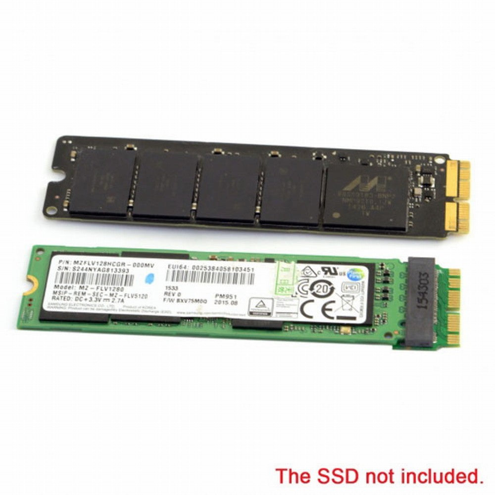 12+16pin 2014 2015 Macbook to M.2 NGFF M-Key AHCI SSD Convert Card for A1493 A1502 A1465 A1466 SA-113