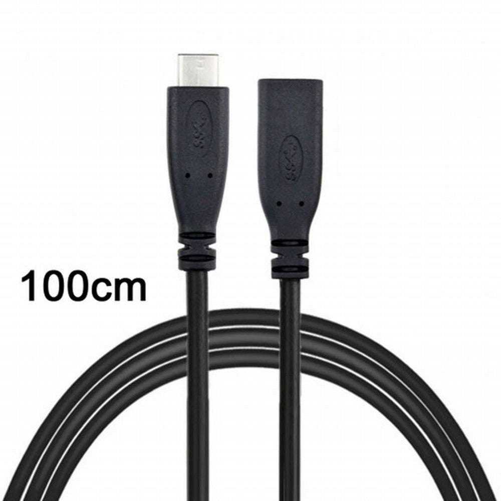 USB-C USB 3.1 Type C Male to Female Extension Data Cable for Laptop Macbook Tablet Mobile Phone 1m UC-218-BK-1.0M