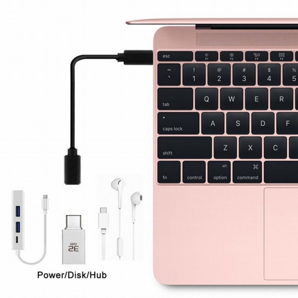 USB-C USB 3.1 Type C Male to Female Extension Data Cable for Laptop Macbook Tablet Mobile Phone 1m UC-218-BK-1.0M