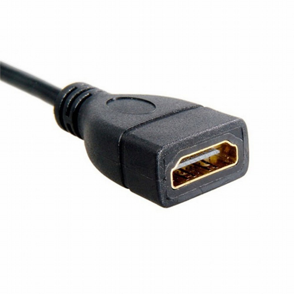 Micro HDMI male to HDMI female Adapter short Cable 10cm for XOOM Droid X HD-058