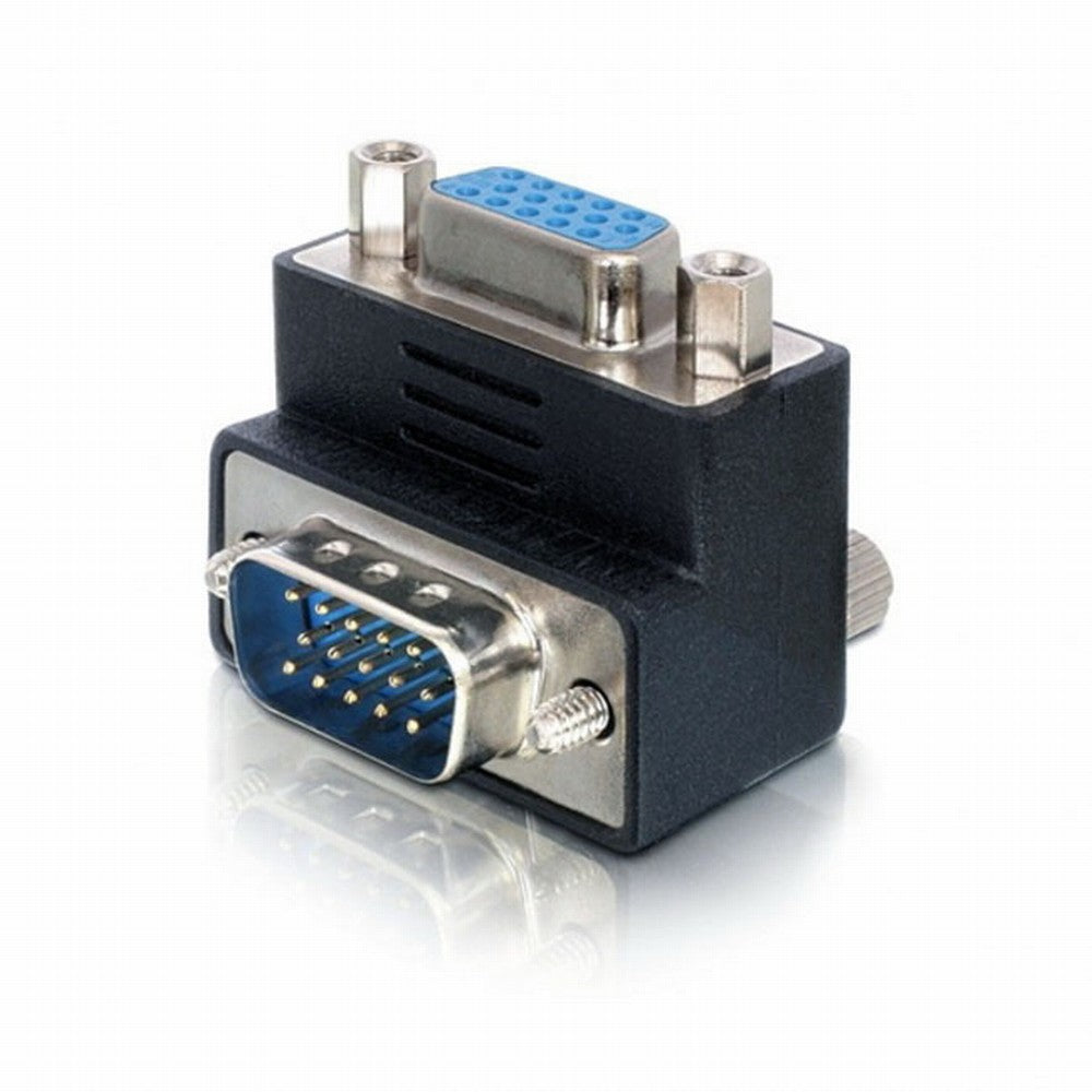 90 Degree Up Angled VGA SVGA Male To Female Extension Adapter for Monitor Projector DB-002-UP