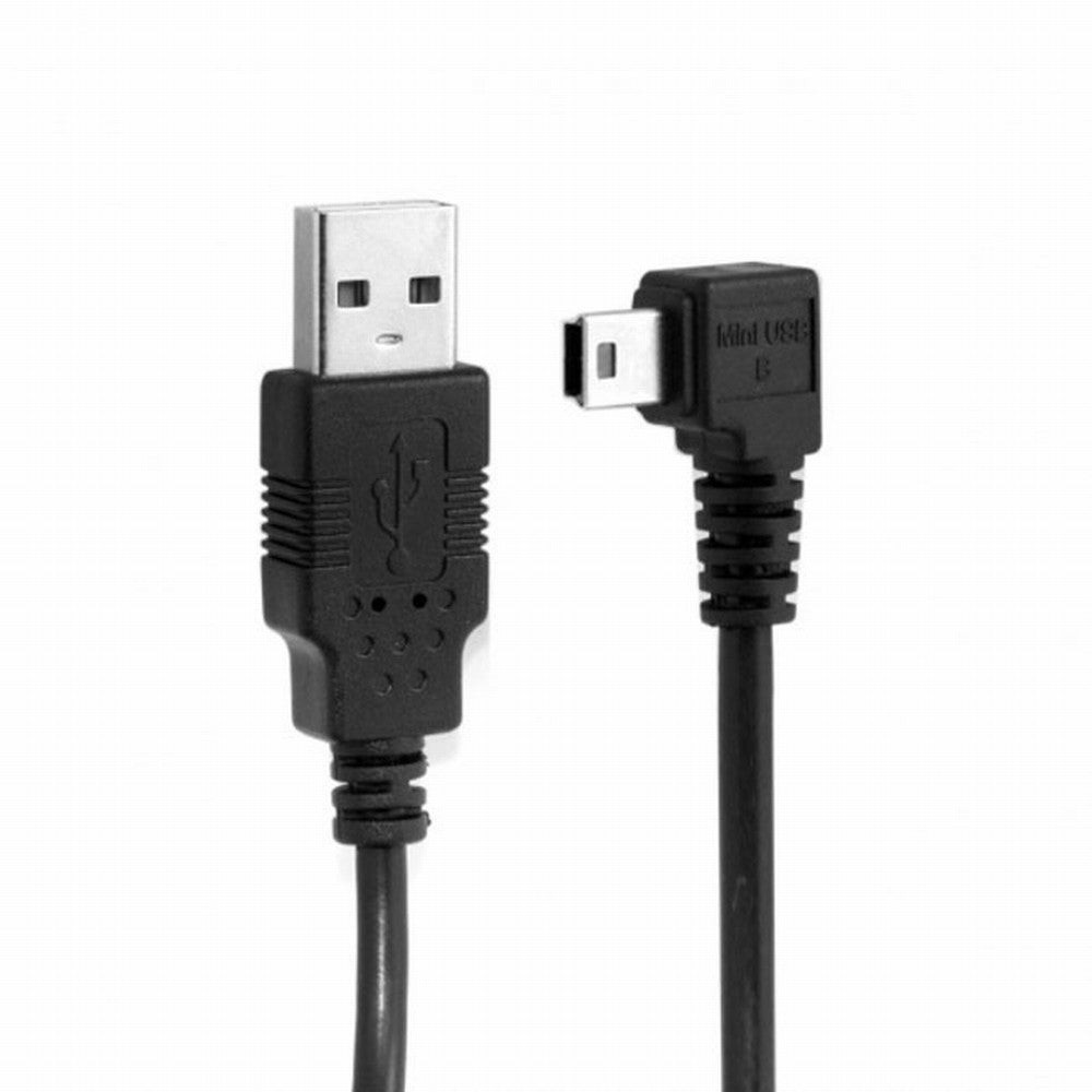 5pin Mini USB type Male Left Angled 90 degree to USB 2.0 male data charge cable 50cm CC-U2-057