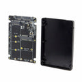 2 in 1 Combo M.2 NGFF B-key mSATA SSD to SATA 3.0 Adapter Converter Case Enclosure SA-115
