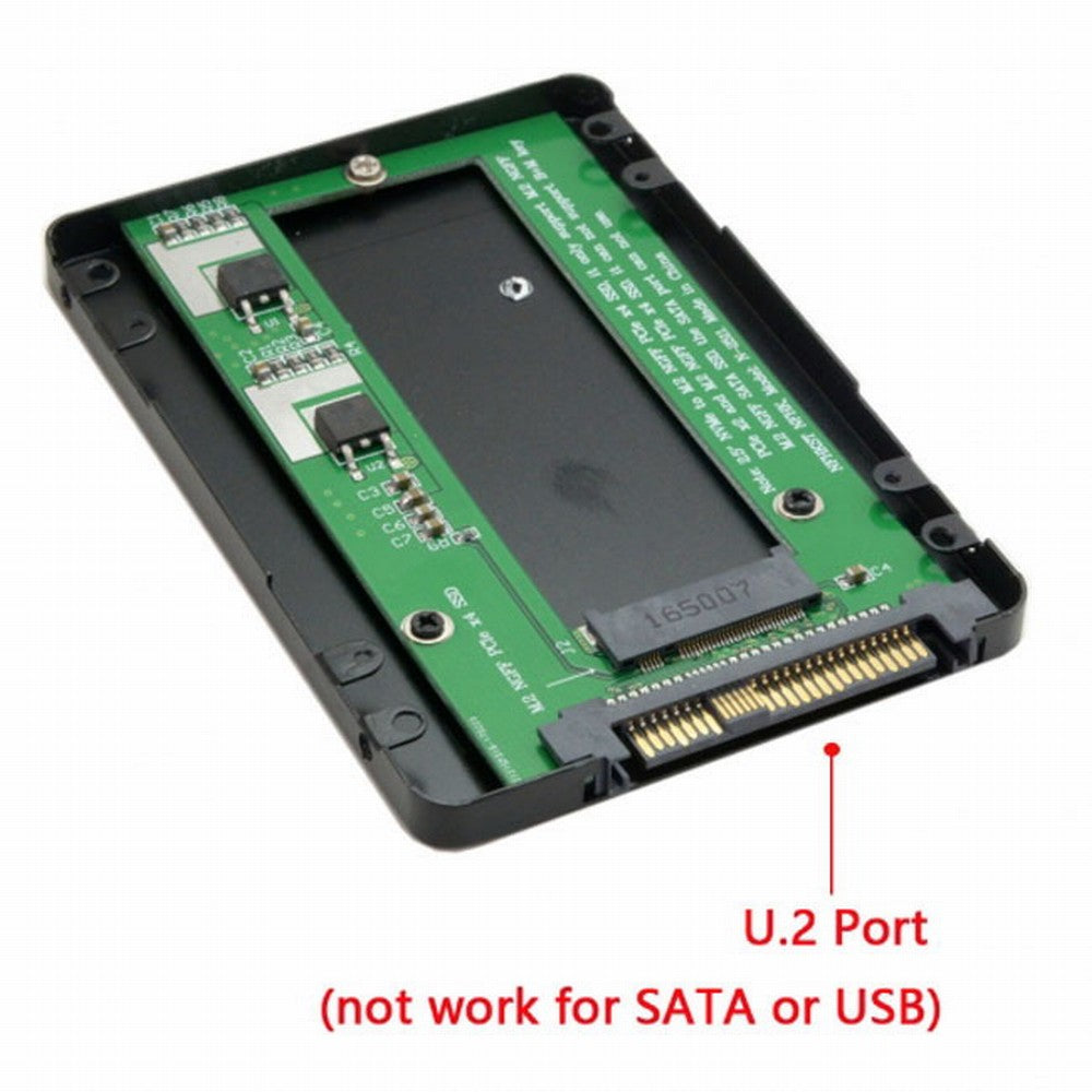SFF-8639 NVME U.2 to NGFF M.2 M-key PCIe SSD Case Enclosure for Mainboard Replace SSD 750 p3600 p3700 SA-077