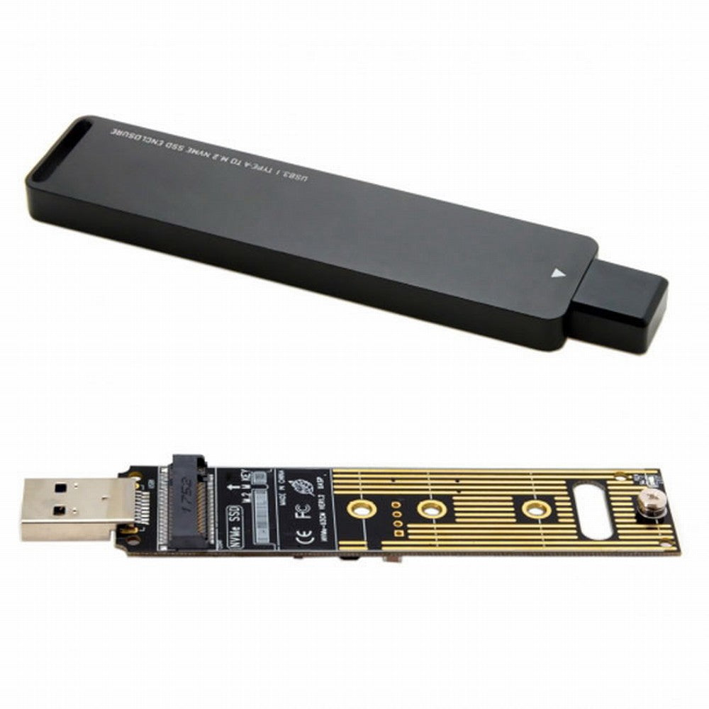 USB 3.0 to NVME M-key M.2 NGFF SSD External PCBA Conveter Adapter with Flash Disk Case U3-013