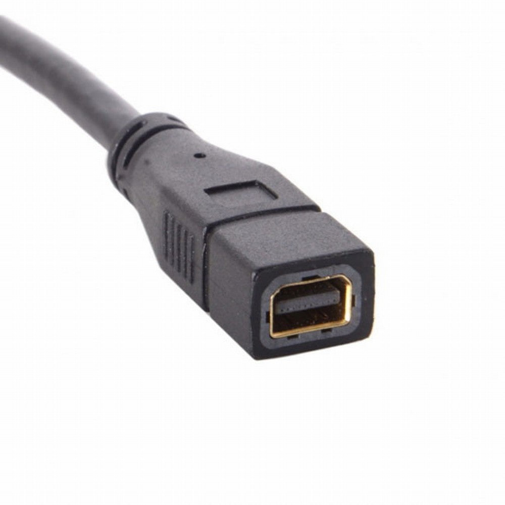 Left Angled DP DisplayPort 90 Degree to Mini DP DisplayPort Female Cable for Displays Monitors DP-048-LE