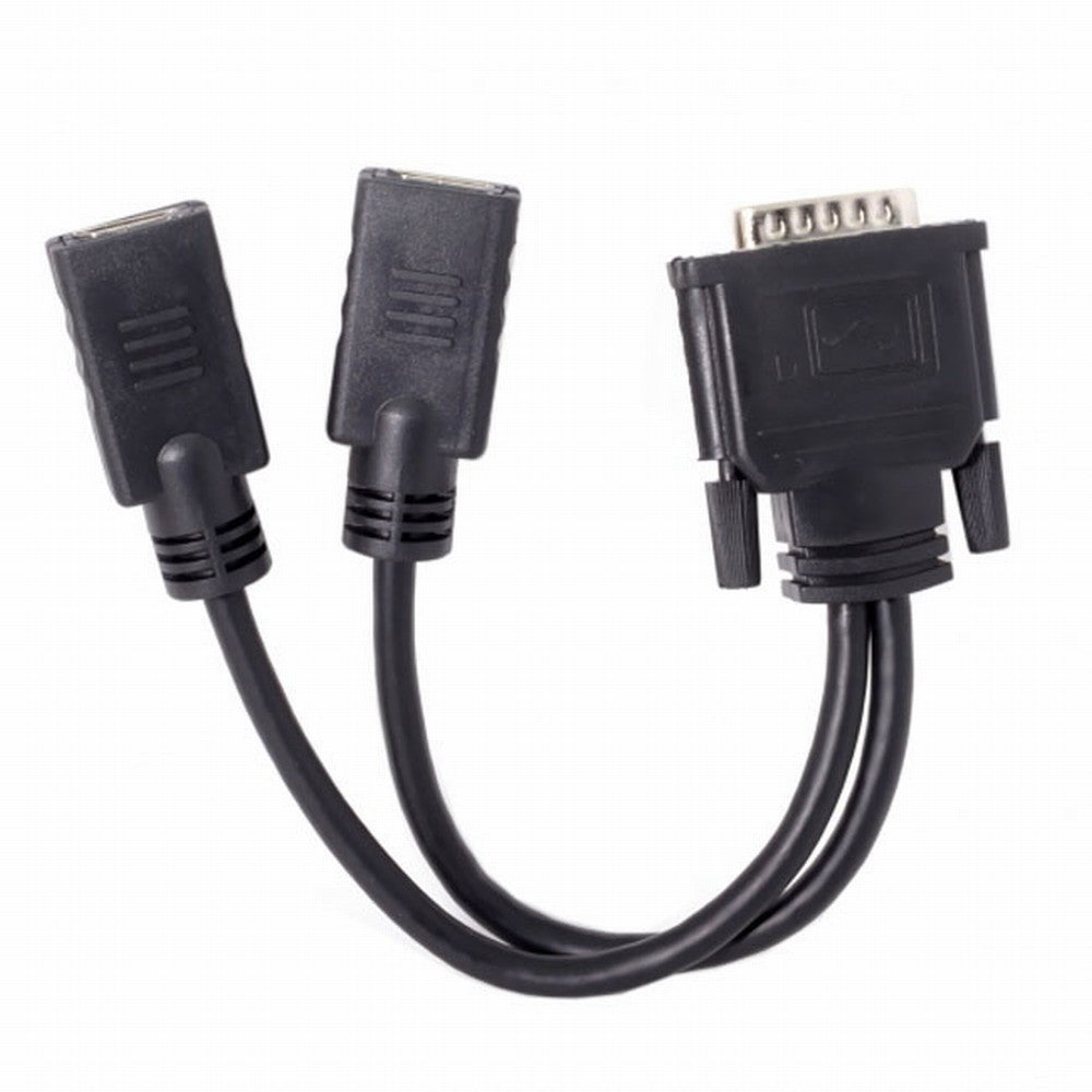 DMS-59Pin Male to Dual HDMI 1.4 HDTV Female Splitter Extension Cable for PC Graphics Card DB-028