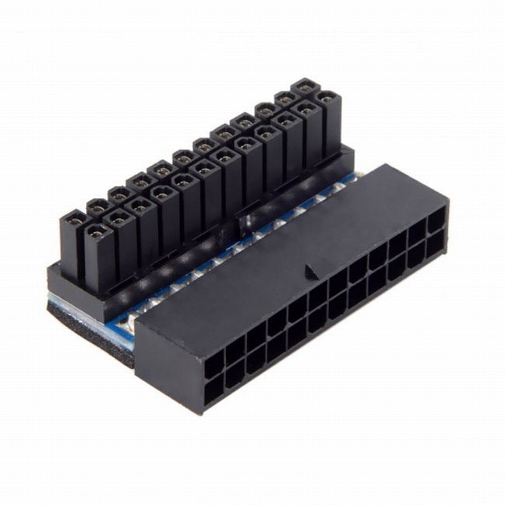 ATX 24Pin Female to 24pin Male 90 Degree Power Adapter Mainboard Motherboard for Desktops PC Supply PW-007