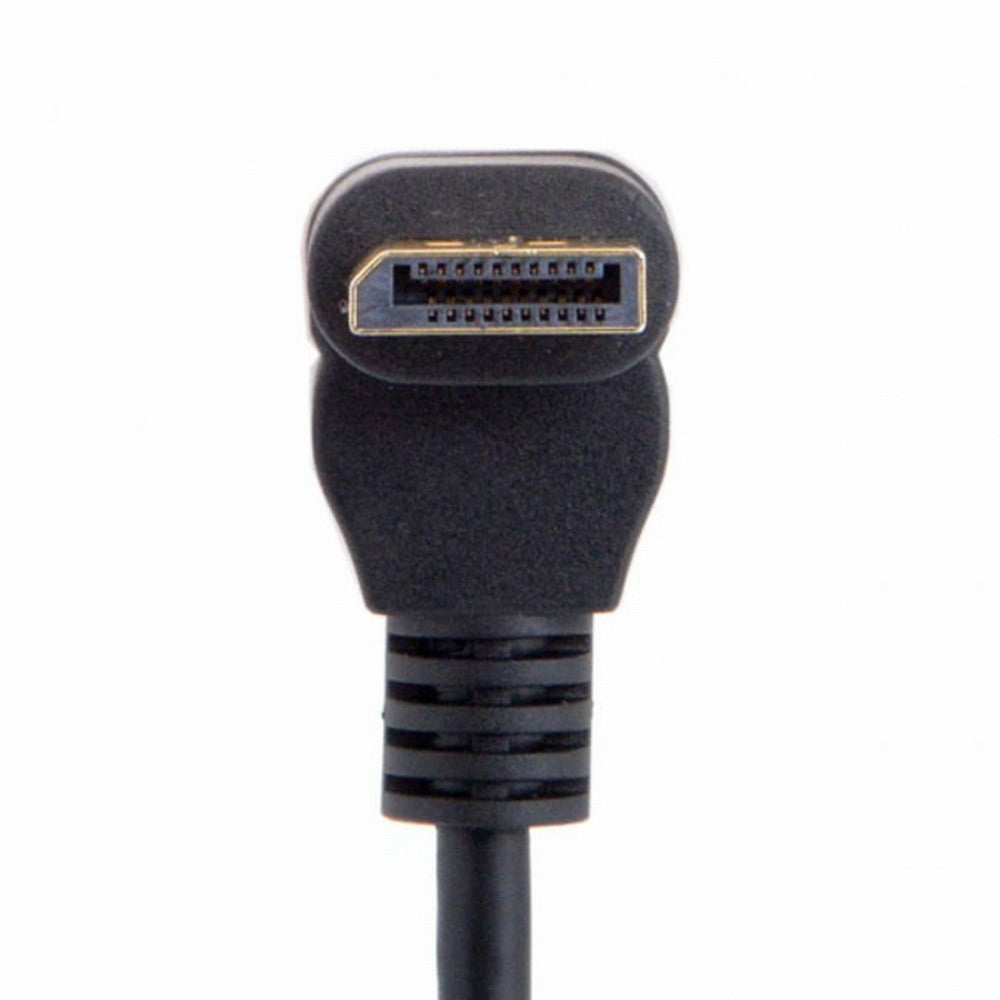 Up Angled DP DisplayPort 90 Degree to Mini DP DisplayPort Female Cable for Displays Monitors DP-048-UP