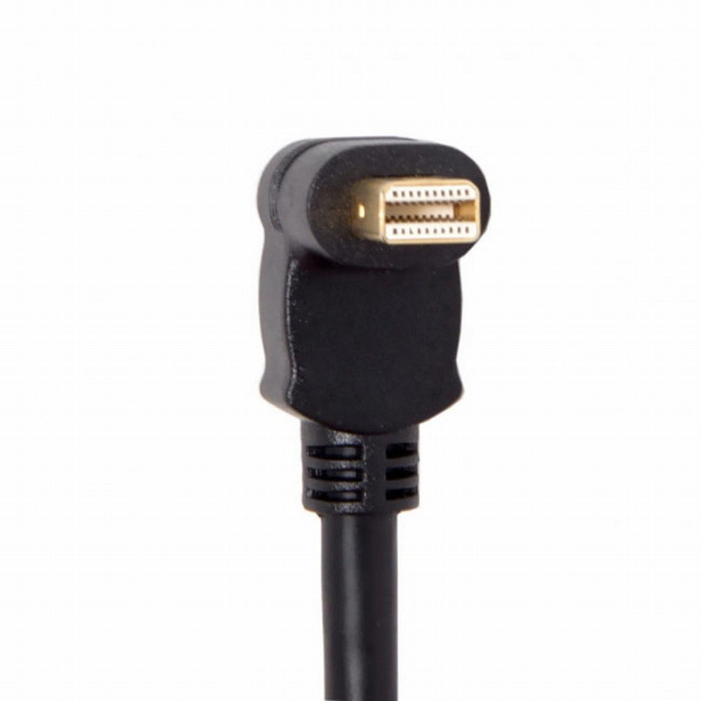 Up Angled Mini DP DisplayPort 90 Degree to DisplayPort Female Cable for Displays Monitors DP-013-UP