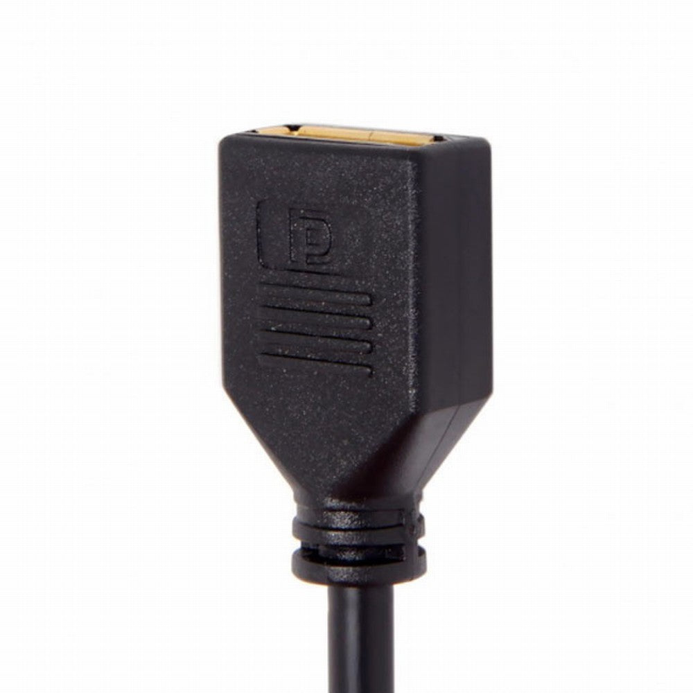 Up Angled Mini DP DisplayPort 90 Degree to DisplayPort Female Cable for Displays Monitors DP-013-UP