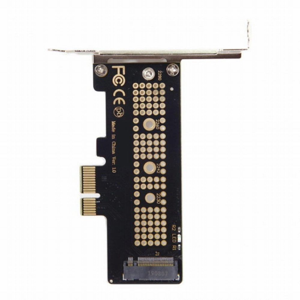 Low Profile PCI-E 3.0 x1 Lane to M.2 NGFF M-Key SSD Nvme AHCI PCI Express Adapter Card SA-008