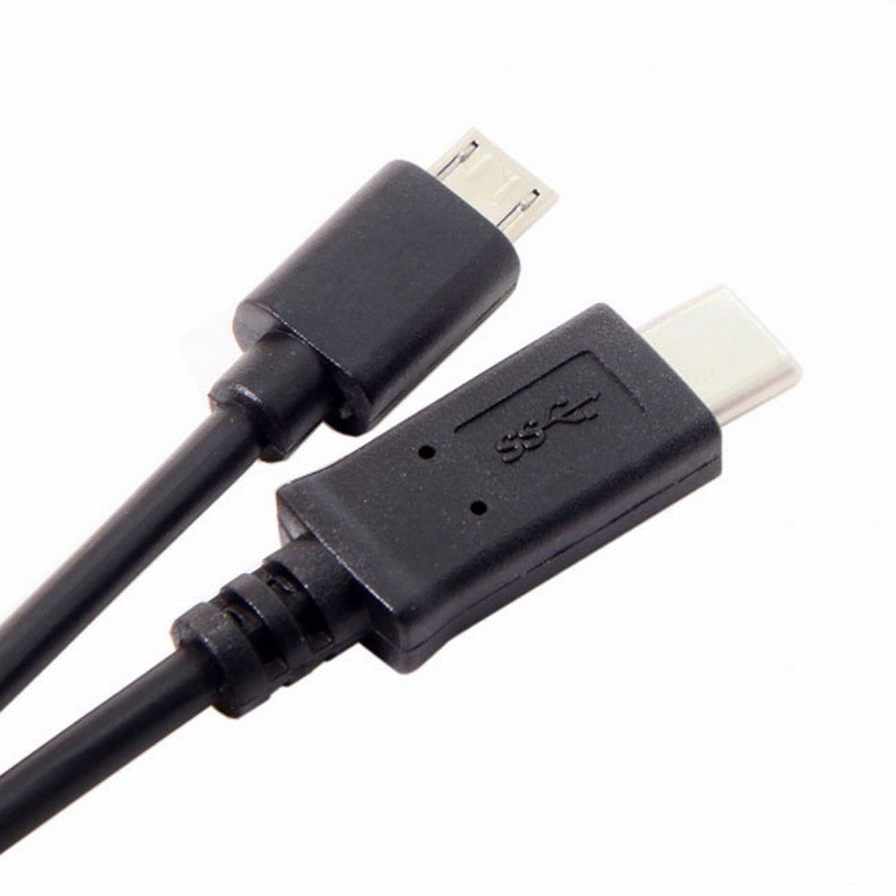 Reversible Design USB 3.0 3.1 Type C Male Connector to Micro USB 2.0 Male Data Cable for Laptop Phone UC-203