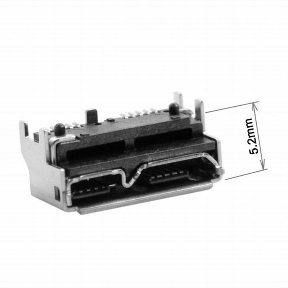 10pcs Micro USB 3.0 10pin Female Socket Receptacle Board Mount SMT Type 5.2mm Height for Samsung Toshiba USB Hard Disk CN-002-10PCS