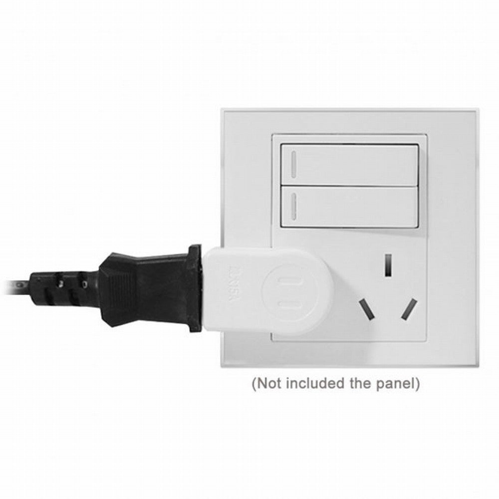 NEMA 1-15P USA Outlet Saver Power Extension Adapter 2-prong 2 Outlets 90 Degree Up Down Angled PW-014-UP
