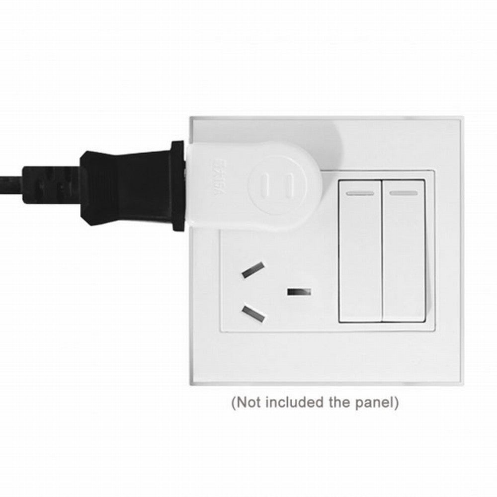 NEMA 1-15P USA Outlet Saver Power Extension Adapter 2-prong 2 Outlets 90 Degree Left Right Angled PW-014-RI