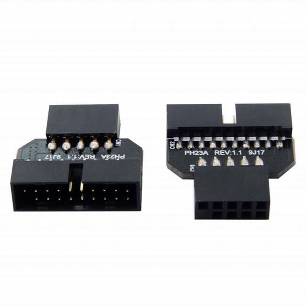 1set Reversible USB 2.0 9Pin Housing to Motherboard USB 3.0 20pin Header Female Adapter U2-026