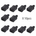 10set DIY 4pin USB 2.0 Type C Female Socket Connector SMT type with PC Board Housing 3.0mm SR UC-071