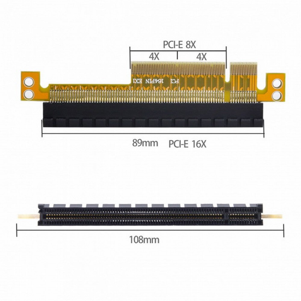 PCI-E Express 8x to 16x Extender Converter Riser Card Adapter Male to Female Extension EP-006